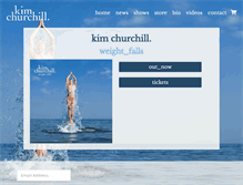 Tablet Screenshot of kimchurchill.com